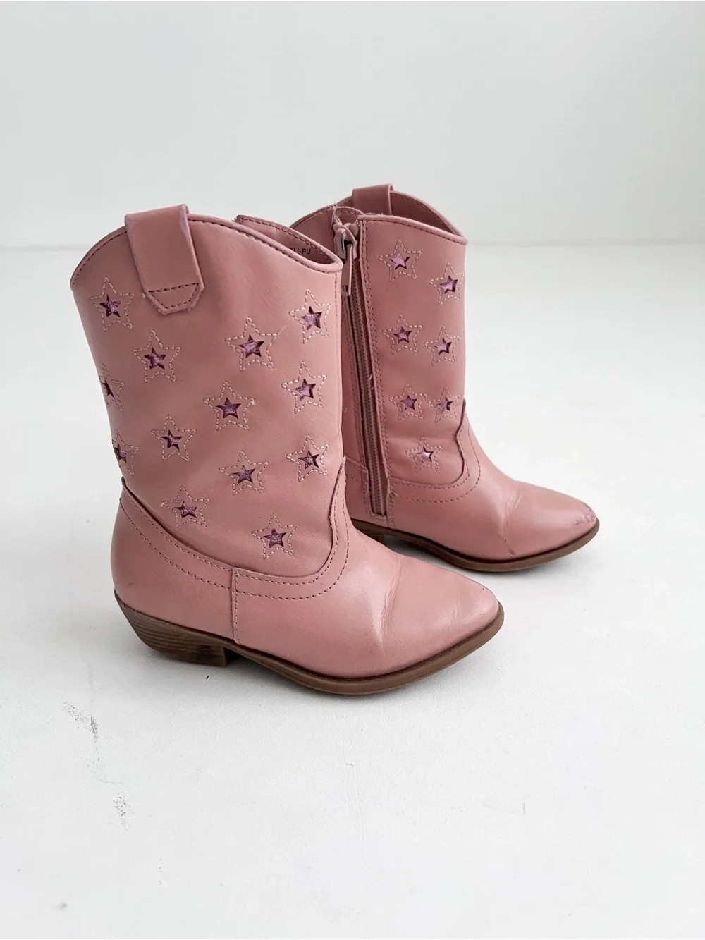 Toddler Pink Star Western Boots